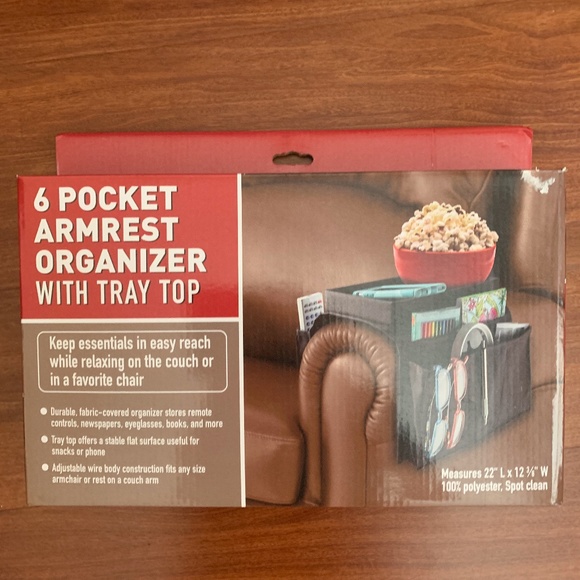 Other - 6 Pocket Armrest Organizer with Tray Top